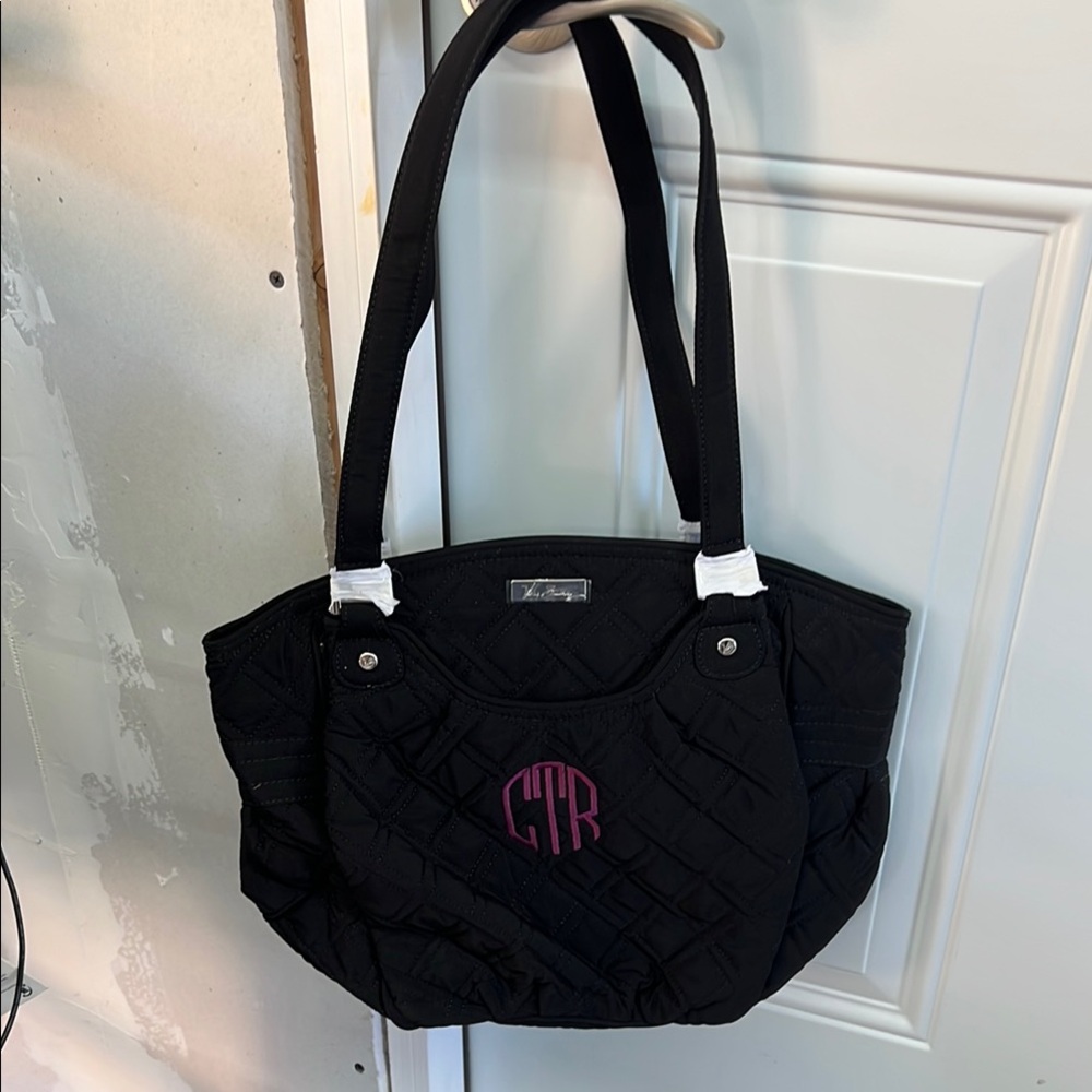 Vera Bradley Black Quilted Tote Bag